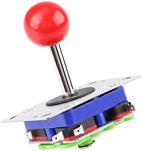 HEEPDD 1pcs Joystick, Classic 2/4/8 Way Game Joystick Ball Estilo de Competencia Ajustable Joystick de Mango Largo para Gaming Cabinet Button Kit
