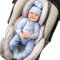 KAKIBLIN Infant Car Seat Insert, Baby Car Seat Cushion Baby newborn Stroller insert Cushion,Stroller Cushion Head and Body Support Pillow, Infant Seat Pad Cushion for Toddler, (Purple)