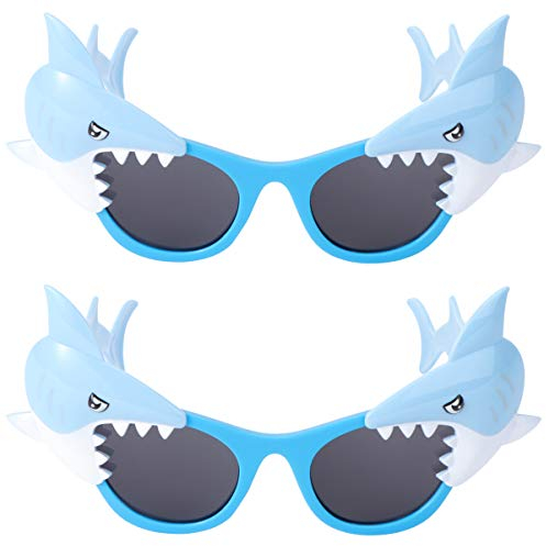 PRETYZOOM 2 Stück Hai Brille Party Sonnenbrille Verrückte Brille Sonnenbrille Party Gefälligkeiten für Dekoration Party (Hai)