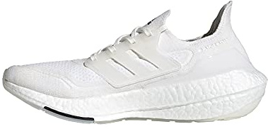 adidas mens Ultraboost 21 Primeblue Running Shoes, Non-dyed/White/Cream White, 8.5 US