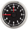 Auto Uhr Uhr, 2 Zoll Universal 0-12 Stundenzähler Uhr Instrumententafel Anzeigen Anzeige Rote Hintergrundbeleuchtung 12V/24V für Auto(Silberrahmen auf schwarz)