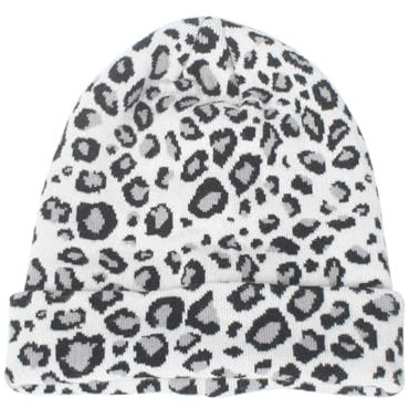 VALICLUD Damen Strickmütze Leopard Muster Warm Winter Beanie Für Herbst Und Winter Perfektes Für Festivals Und Anlässe