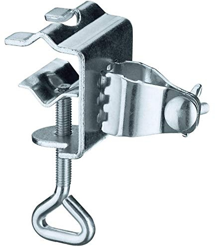 C-shape Arm Clamp Table Clamp Fretsaw Clamp with Adjustable Screw Robust Metal Table Mounting Clamp for Parasols Hanging Boom Scissor Arm Stand Holder (Pack of 1)