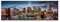 Eau Zone Leinwandbild auf Echtholzrahmen New York City Skyline 150x50cm