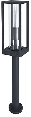 LEDVANCE LED Stehleuchte und Wegeleuchte für 1x E27 Leuchtmittel, Design Leuchte mit Rahmendesign für Aussen für dirkete Beleuchtung, 60cm Höhe, aus hochwertigem Aluminium, ENDURA FRAME 80CM Post E27