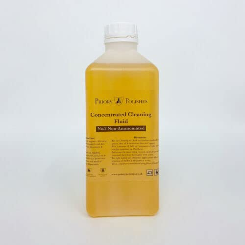 Ultrasonic Jewellery Cleaner - Concentrated Cleaning Solution Fluid for Metals (No2 1 Litre)