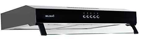 BELDEKO - Hotte Casquette/Visière RIVAGE 60 cm NOIR - 100W - 210 m3/h