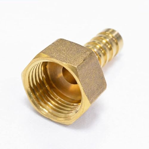 MiJunHD 2X Ottone Raccordo 8mm Tubo Barb Coda 3/8'' BSP Maschio Femmina Connettore Giunto Rame Adattatore