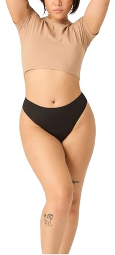 Modibodi Women's Seamfree Cheeky Period Bikini Moderate 30ml | Leakproof Menstrual, Underwear Reusable Comfortable Breathable
