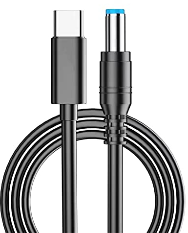 WITRNCPY USB-C PD Triggerkabel Ladekabel [PD kompatibel 65W/100W, 5A Schnellladung verwendet das weiche PVC Material, langlebig und haltbar] Für Laptops 5,5/2,5 2,1 mm (12V)