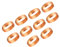 PATIKIL 28mm Tube OD Compression Manchons Embouts, 50 Lot cuivre Embout Raccord Compression Raccord Assortiment Kit pour Air Eau Gaz