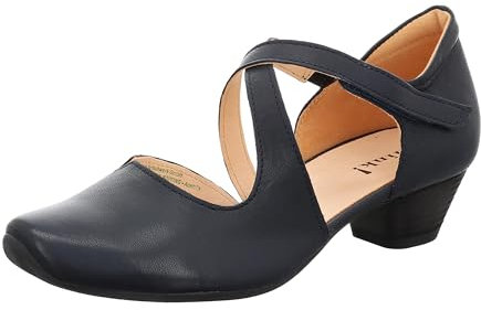Think Damen AIDA nachhaltige Riemchen Pumps, Navy 8050, 37.5 EU
