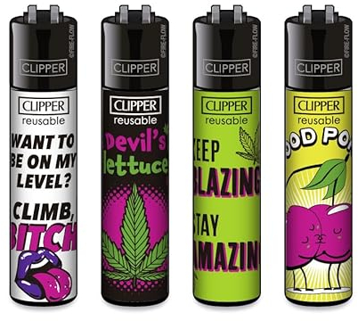 Clipper Feuerzeuge Statements 11 (4er Set)