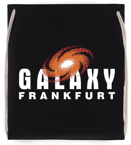 Frankfurt Galaxy Schwarz Turnbeutel mit Kordelzug Black Drawstring Gym Bag