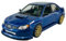 Welly Subaru Impreza WRX STI Limousine Blau 2005-2007 1/24 1:24 Die Cast Metall Modell Auto Neu im Kasten