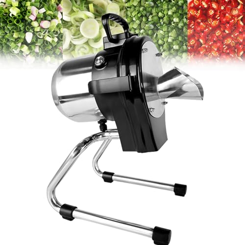 Trancheuse à légumes électrique commerciale,Hachoir à légumes, robot culinaire et hachoir, pour poivre, oignons verts hachés, oignon, coriandre, poireaux, gingembre râpé, haricots, céleri,FC-110LK