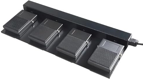Toplionace USB Fußschalter für Büro ESport Gaming Ersetzen Jeder Taste an Maus und Tastatur (4 Pedale)