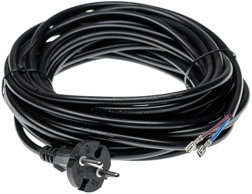 vhbw Stromkabel kompatibel mit Sebo XP2, XP3, XP1, X5, X4, X1.1, XP20, XP10, XP30 Staubsauger - 10 m Kabel 1000 W