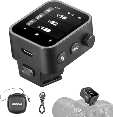 Godox X3-N TTL Kabelloser Blitzauslöser für Kamera, 1/8000s HSS TTL TCM-Funktion, integrierter Akku, Touchscreen-Blitzsender, kompatibel mit Z6 D850 D750 D610 D7100 D5300 D3100