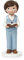 Mopec Y96 Figur für Kuchen, Kommunion, Kind, Weste und Bibel, 13 cm, Mehrfarbig, normal, Bunt