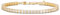 Diamond Treats 925 Sterling Silber Tennis Armbänder für Damen mit weißen Zirkonia Steinen, kurzes Tennis Armband aus Gold für Frauen und Mädchen, Sterling Silber Schmuck Geschenke für Frauen