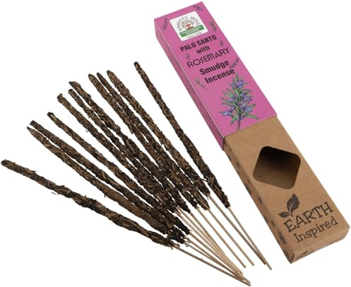 GURU SHOP Natürliche Handgerollte Namaste India Räucherstäbchen - Palo Santo Rosemary, 23x4x2 cm