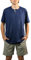 ARTIGIANI DEL PIGIAMA Pigiama Manica Corta Pantalone Corta 100% Cotone Uomo Serafino e Pantaloni con Tasche 100% Made in Italy (IT, Testo, M, Regular, Regular, Blu Pant. Motivo)
