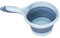 Cucharón de agua plegable, cuchara de agua de goma , cuchara de baño plegable portátil, cuchara de agua de cocina gruesa y práctica para baño, baño y lavado del cabello