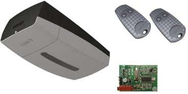 CAME KIT VER, Automatización de puertas de garaje seccionales y puertas basculantes, 24 V CC con codificador, tarjeta de radiofrecuencia y 2 mandos a distancia incluidos, ideal para uso residencial