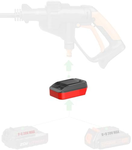 Adapter for Worx 20V Tools - Compatible with Black+Decker LBXR20 & Porter Cable PCC680 20V Li-Ion Batteries (Not 18V Ni-CD) - Power Only (No Charging) - 1 Adapter