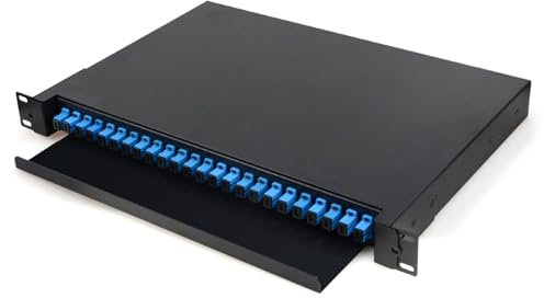 Glasfaser-Patchpanel mit 24 Anschlüssen, SC FC LC Pigtail ODF (individueller Multimode)