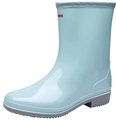 Dinglong Stivali Neri Donna Scarpe Estive Outdoor Giardino Pioggia Scarpe d'acqua Resistenti All'usura Scarpe Stivali da Donna Stivali da Donna Stivali Neri Donna, azzurro, 38 EU