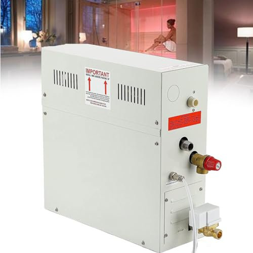 XCSCUK Steam Generator, Sauna Steamer Generator,Self Draining Steam Generator,with LED Display,for Home, Sauna (220V 15kw)