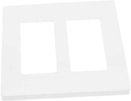 Hemobllo Screwless Wall Plate Cover Double Switch Outlet Plate for Home Decor Finish Easy Installation Minimalist Design for Enhanced Aesthetic