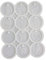 Btgghytr Moules en silicone pour artisanat en résine, moule en silicone blanc pour travaux manuels, disques de caddie de supermarché, moule en silicone flexible pour cristal