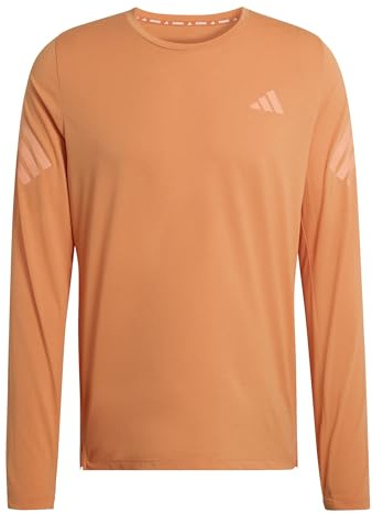 adidas Men's ADI365 Running Iconic Long Sleeve, Dusky Orange, XS