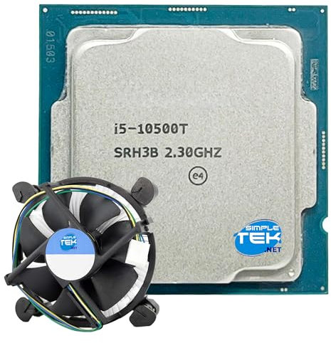 SIMPLETEK - Processore desktop 6 core 12 thread 2,3 GHz Socket LGA1200 con boost 3,8 GHz e TDP ridotto in formato bulk, dissipatore incluso (Ricondizionato)
