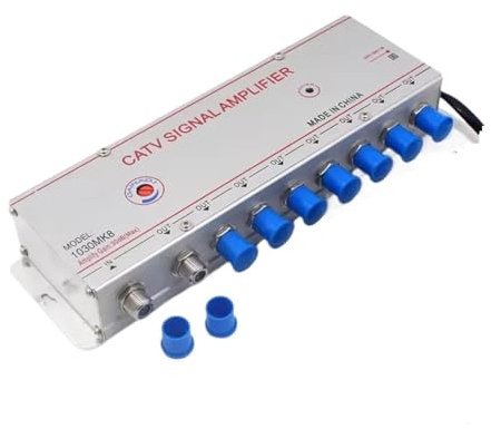 30DB 1030MK8 1 ingresso 8 uscite amplificatore di segnale TV via cavo, amplificatore di segnale TV via cavo digitale analogico Strumento fai da te