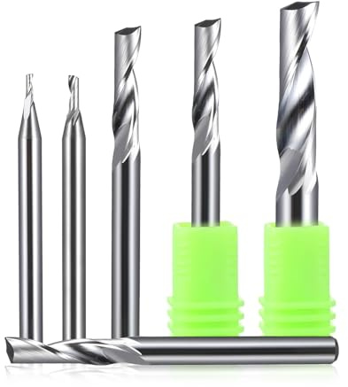 10 Stücke 3,175/4/5/6/8/10/12mm Einzelflöte Fräser for Aluminium CNC Werkzeuge(10Pcs 6x28mm)