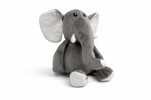 Mel-O-Design Türstopper Elefant 27 cm – Gewichteter Stoff Türhalter – Deko Door Stopper aus Plüsch für Zuhause