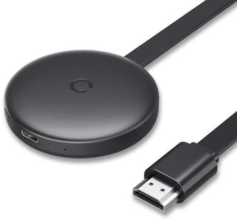 Wireless HDMI Adapter für TV, 2.4G/5G Miracast HD WiFi Dongle, HiFi Display Adapter für Android/OS/Windows/Mac OS Laptop,Phone,Tablet, auf PC/HDTV Monitor/Projektor.