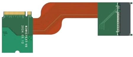Fenroq pour SteamDeck OLED SSD Disque Dur Conversion Flexible PCB PCIe4.0 M.2 2230 à 2280 Disque Dur Conversion 4T 8T Adaptateur