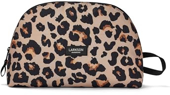 Larkson Kulturtasche Damen & Herren Leo - Tilda Large - Stylischer Kosmetikbeutel zum Hinstellen - Große Waschtasche für Reise, Camping, Schwimmbad