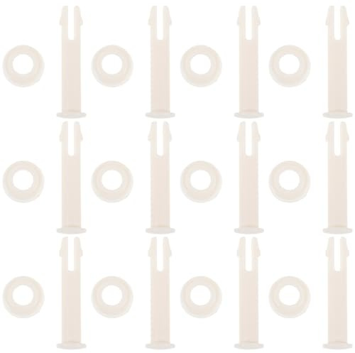 DIYEAH Goupille de Verrouillage de Fixation Abs Blanc 12pcs pour Skimmer | Lot de Goupille, Goupille de Verrouillage de Rechange, été Vacances, Piscine Accessoire