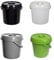 Whitefurze Bucket with Lid, 14 Litre, Cream