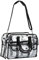 Nanshy klare Tasche für Make-up-Artists, MUA, große Aufbewahrungs- und Reisetasche mit Reißverschluss, Organizer mit Griffen, Seitentaschen, Schultergurt und Fächern, PVC Kunststoff Vinyl