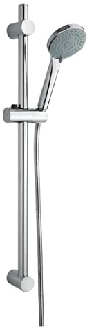 Jacuzzi SALISCENDI SUNSET Asta + Doccia Regolabile 3 Getti Anticalcare Cromata
