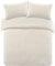 Brentfords Teddy Fleece Duvet Set King Size Cream, Quilt Cover Bedding Set Super Soft Warm Cosy Winter Bed Set with Pillowcases King Size Christmas Duvet