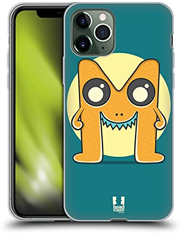 Head Case Designs Monster M Alphabet Monster Soft Gel Handyhülle Hülle kompatibel mit Apple iPhone 11 Pro