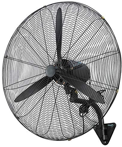 CYY 20/50cm Industrial Ventilador de Pared Oscilante | 3 Configuraciones de Velocidades,Negro Mecánico Ventilador Refrigeración con 3 Aluminio Aspas,para Hogar Restaurante Comercial